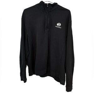 Ahead Pullover High End Pebble Beach Golf Black Half-Zip Sweatshirt Men’s XXL